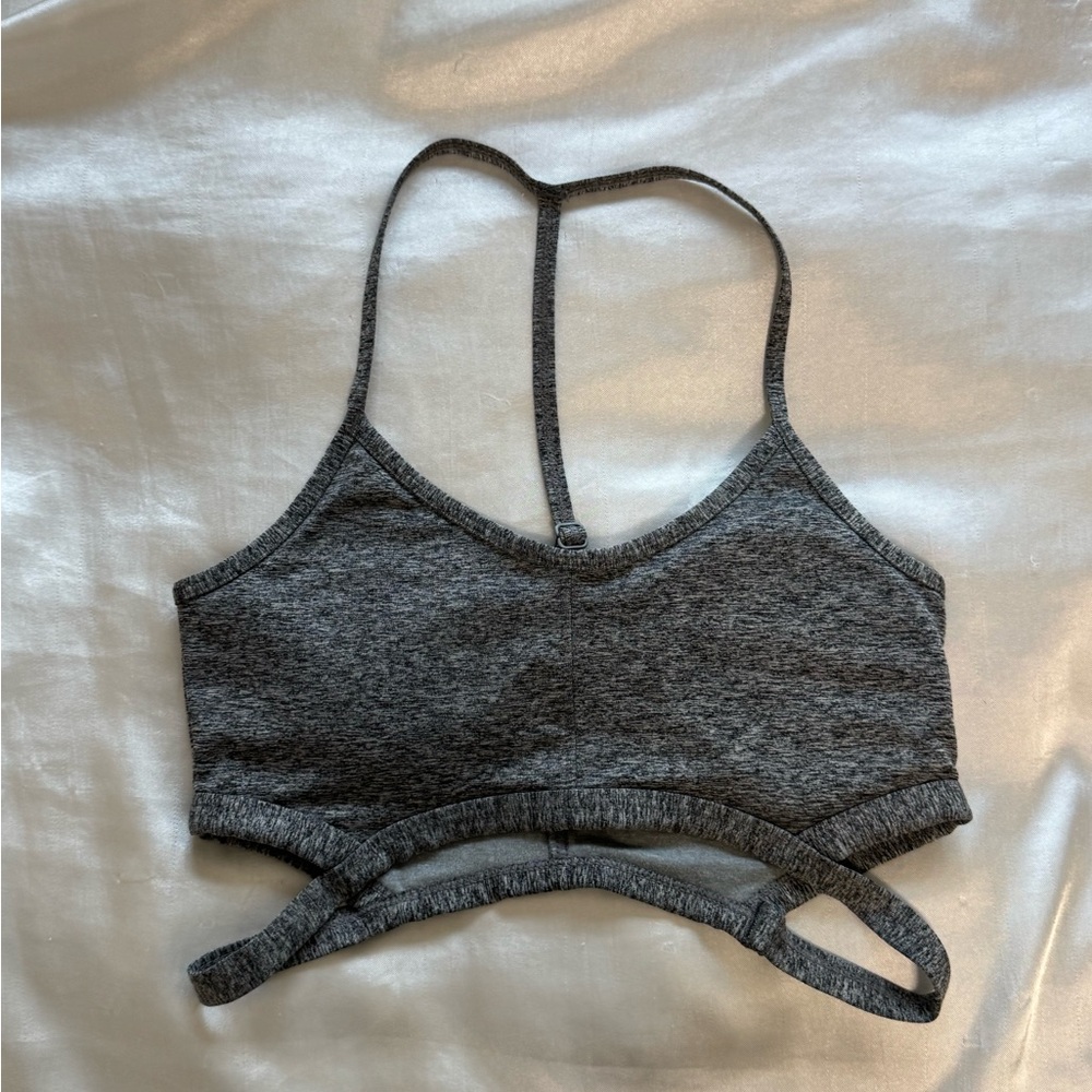 Gray Women's sports bra